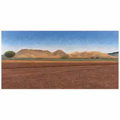 Abelardo López, Cerro de Monte Albán, Óleo sobre tela