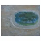 Juan Soriano, Sin título (El estanque), Óleo sobre tela