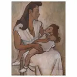 Diego Rivera, >(Guanajuato, 1886 - Ciudad de México, 1957), 1945, Acuarela y carboncillo sobre papel