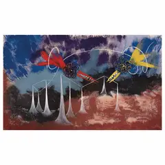 Remedios Varo, Gruta mágica, 1942, Gouache y tinta sobre papel