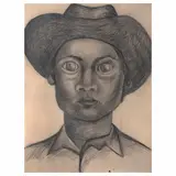 Pedro Coronel, Untitled, Lápiz de grafito y carboncillo sobre papel