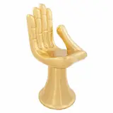 Mano - silla by Pedro Friedeberg, Escultura en madera tallada y hoja de oro, sold Nov 2023