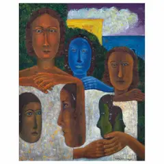 Rodolfo Morales, Untitled, Óleo sobre tela