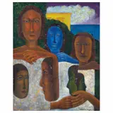 Rodolfo Morales, Untitled, Óleo sobre tela
