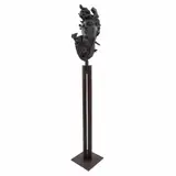Javier Marín, Cabeza de mujer mediana, Escultura en bronce 1 / 4 con base de bronce