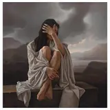 Santiago Carbonell, Figura tocada por la fragilidad de una nube, Óleo sobre tela