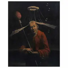 En la noche by Fernando Garrido, Óleo sobre tela, sold Nov 2023