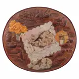 Carmen Parra, Ofrenda (homenaje al pan), Mixta sobre lámina repujada sobre madera