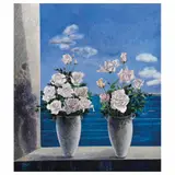 Rosas en el mar by Vicente Gandía, Acrílico sobre tela, offered Nov 2023