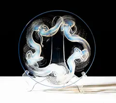 René Lalique, Molded Glass Calypso Bowl/Charger