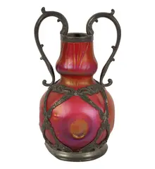 Loetz, Pewter Mounted Vase