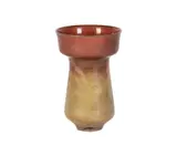 Sang and Green Cup Top Vase by Gertrud and Otto Natzler, 1961, earthenware, sold Apr 2026