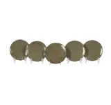 Five Grey Mottled Glazed Plates by Gertrud and Otto Natzler, 1942, earthenware, sold Apr 2026