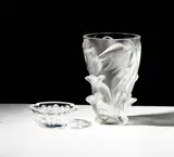 Martinets Vase and Tokyo Ashtray by Lalique, sold Feb 2026