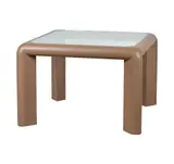 Mark II Game Table by Karl Springer, Mark II Game Table original taupe leather, sold Dec 2025