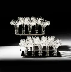 Barovier, and Toso, Two Murano Glass Illuminated Panels