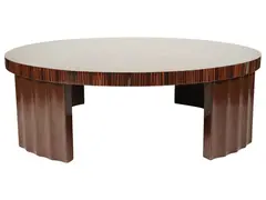 Paul Frankl, Art Deco Coffee Table, c. 1950, macassar ebony veneer