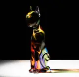 Archimede Seguso, Seated Cat, Seated Cat glass