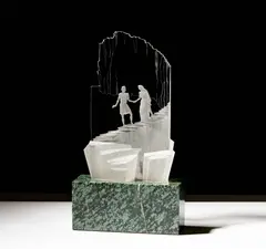 Telos Poetry Sculpture by Alexander Joseph von Steuben, 1965, sold Sep 2025