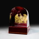 and 18k Gold Prism of The Eagle Sculpture by Alexander Joseph von Steuben, sold Sep 2025