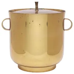 Tommi Parzinger, FOR DORLYN MID-CENTURY MODERN BRASS ICE BUCKET, Mid-century modern brass champagne/ ice bucket