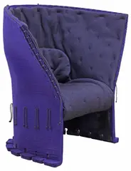 Gaetano Pesce, FOR CASSINA (ATTRIB.) 'FELTRI' WOOL FELT ARMCHAIR, 1980s, Modern rope-bound wool felt adjustable "Feltri" armchair
