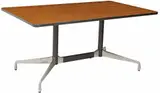 Charles and Ray Eames, FOR HERMAN MILLER MID-CENTURY SEGMENTED TABLE, raised on steel pedestals with four aluminum legs