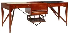 Gio Ponti, ITALIAN MID-CENTURY MODERN PARTNER'S DESK, 1950s