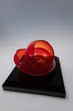 Dale Chihuly, Bonfire Baskets, c. 2003, Blown glass with acrylic display case