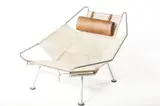 Hans J. Wegner, 'Flag Halyard' Chair, 1960s, Enameled and matte chrome-plated steel