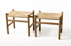 Hans J. Wegner, CH53 Benches (2), 1960s, Oak