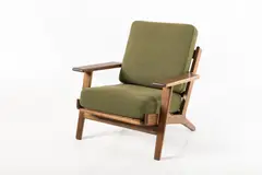 Hans J. Wegner, Lounge Chair, ca. 1950, Teak