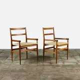 Gio Ponti, Armchairs (2), ca. 1964, Walnut