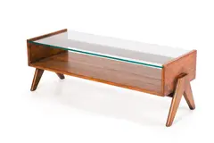 Coffee Table by Pierre Jeanneret, ca. 1955, Teak, sold Sep 2026