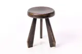 Charlotte Perriand, 'Meribel' Stool, ca. 1962, Blackened beech