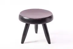 Charlotte Perriand, 'Berger' Low Stool, ca. 1955, Blackened beech