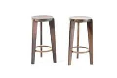 Tall Stools (2) by Pierre Jeanneret, ca. 1955, Teak, sold Sep 2026