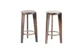 Pierre Jeanneret, Tall Stools (2), ca. 1955, Teak