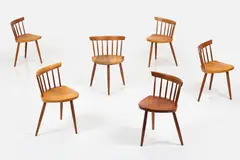 George Nakashima, 'Mira' Chairs (6)