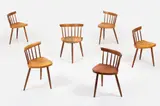'Mira' Chairs (6) by George Nakashima, sold Jun 2026