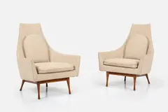 Paul McCobb, 'Symmetric' Lounge Chairs (2), ca. 1962, Fabric