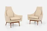 Paul McCobb, 'Symmetric' Lounge Chairs (2)