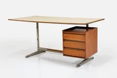 Gio Ponti, Desk, 1955, Ash