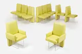 Vladimir Kagan, 'Clos' Dining Chairs (10), ca. 1975, vinyl upholstery