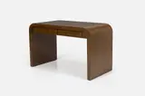 Karl Springer, 'Waterfall' Desk, 1980s, Lacquered grasscloth