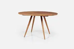 George Nakashima, Round Turned-Leg Table, 1960s