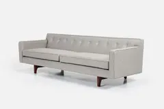 Edward Wormley, Bracket-Back Sofa, 1950s, Fabric