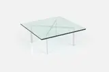 Ludwig Mies van der Rohe, 'Barcelona' Coffee Table, 1980s, Chrome-plated steel