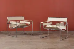 'Wassily' Chairs (2) by Marcel Breuer, 1990s, Chrome-plated tubular steel, sold Jun 2026