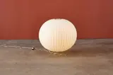 George Nelson, + Associates, Large 'Bubble' Table Lamp, 21st century Sprayed fiberglass over metal frame